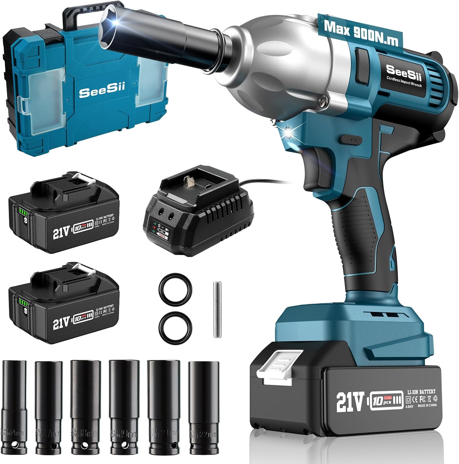 Torque Wrench Digital - Seesii WH710 draadloze elektrische slagmoersleutel 1/2