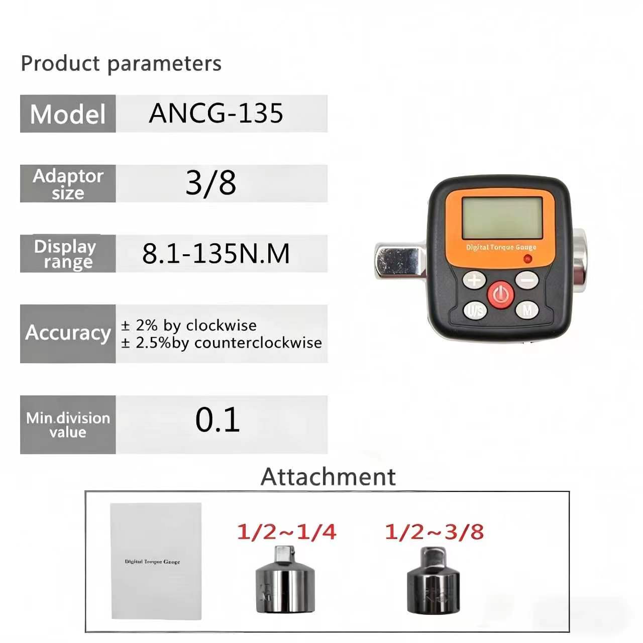 1/4 ''3/8'' 1/2 Bedrijf Direct - Torque Wrench Digital recensie en prijs