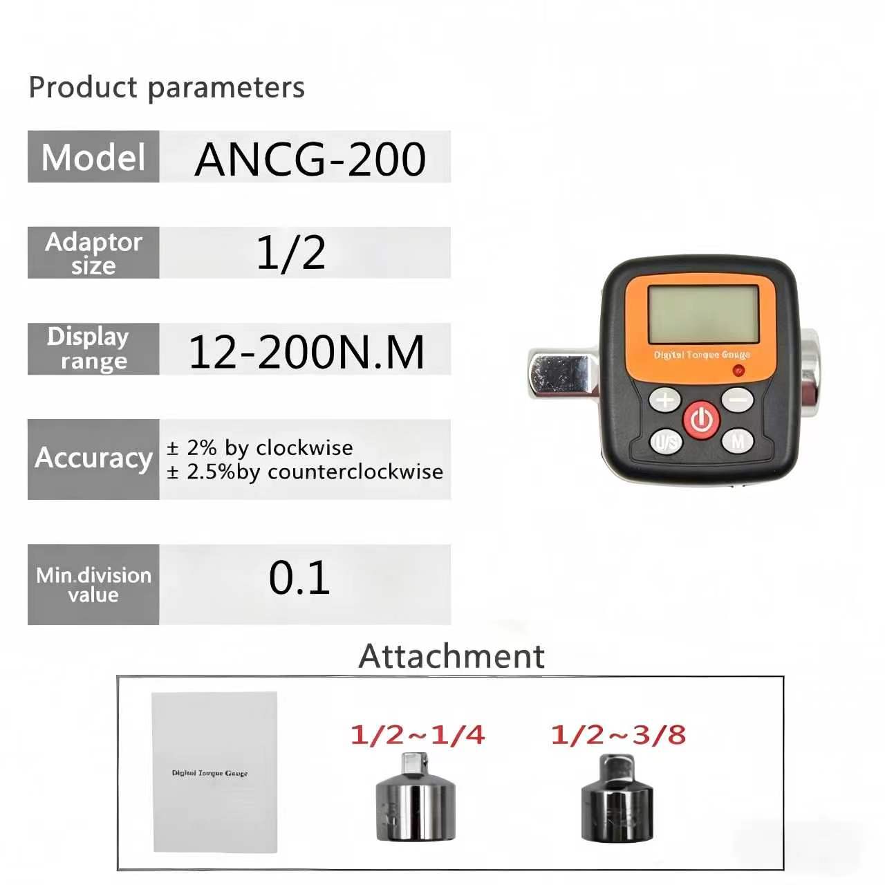 1/4 ''3/8'' 1/2 Bedrijf Direct - Torque Wrench Digital recensie en prijs