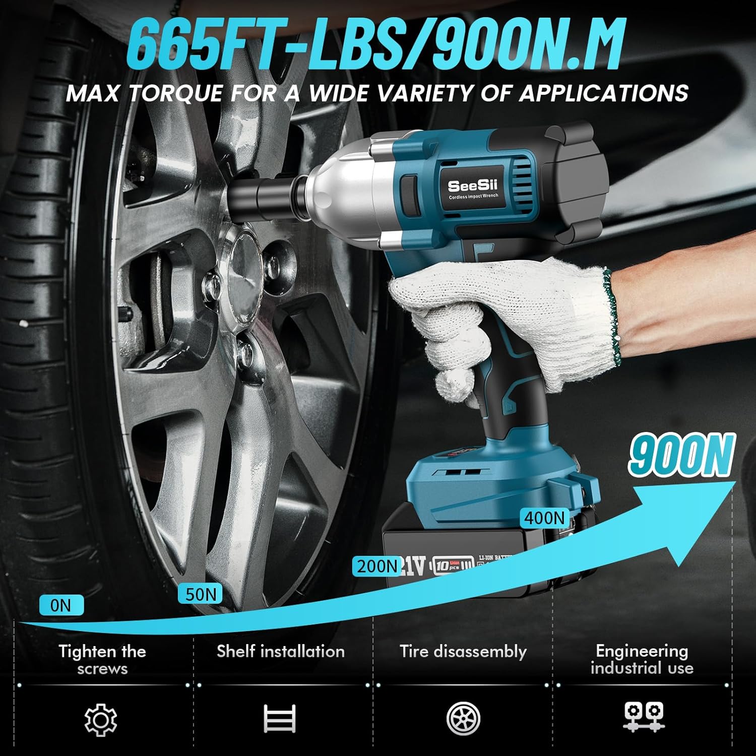 Seesii WH710 draadloze elektri - Torque Wrench Digital recensie en prijs